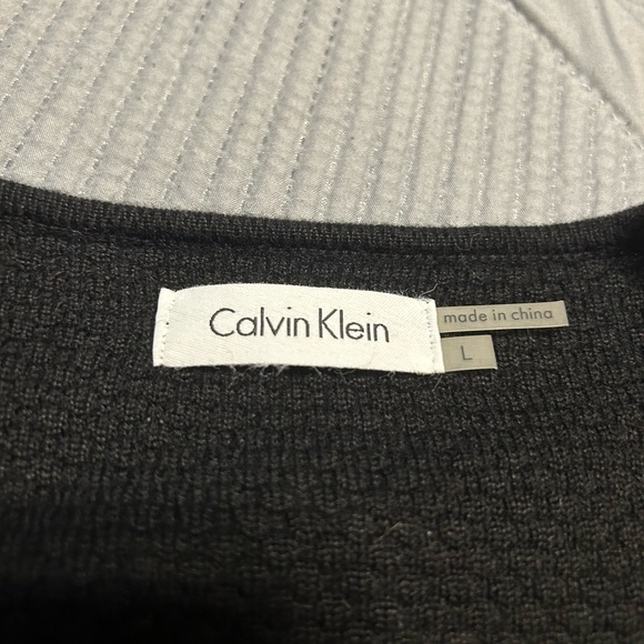 Calvin Klein l,black knit too and black and white stripes down knit. - Picture 9 of 16